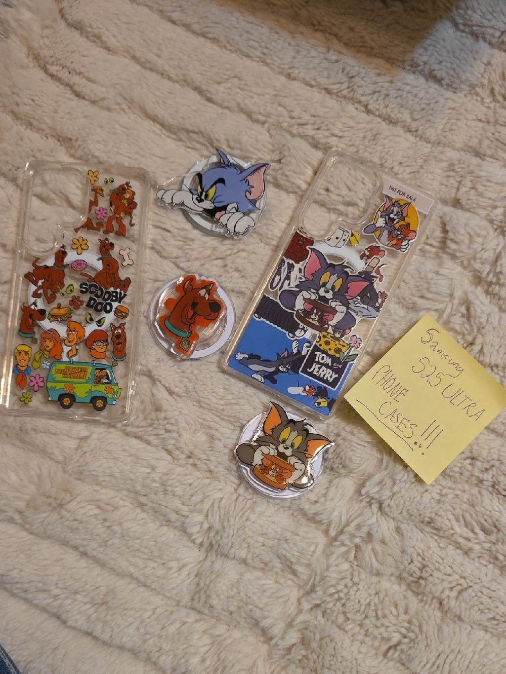 Scooby-Doo & Tom and Jerry Clear Phone Cases with Character Pops